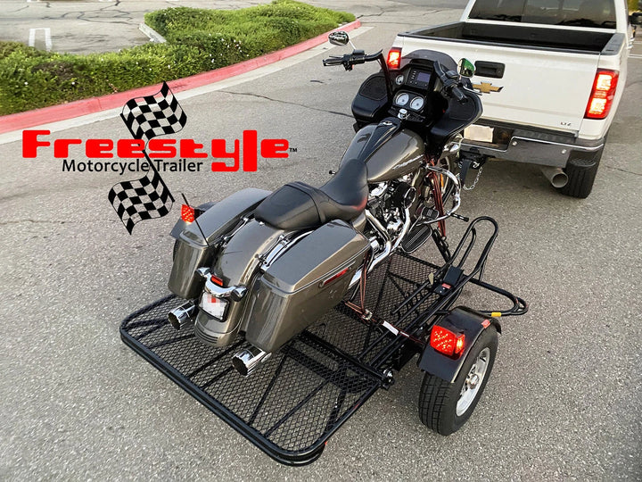 3-Rail Freestyle Motorcycle Trailer Stand, Store or Roll