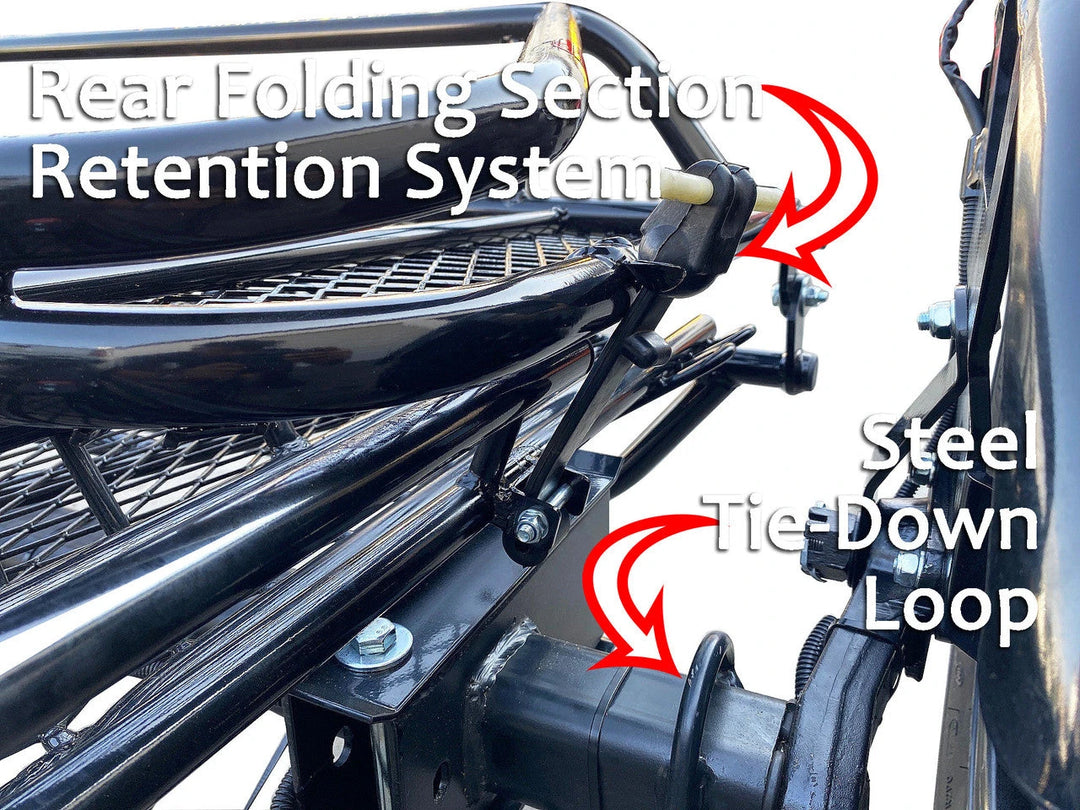 3-Rail Freestyle Motorcycle Trailer Stand, Store or Roll