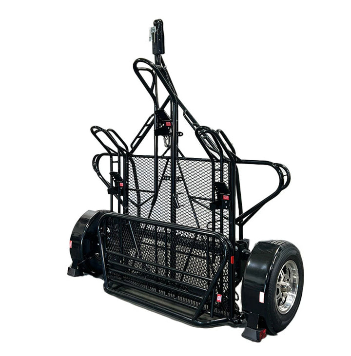 3-Rail Freestyle Motorcycle Trailer Stand, Store or Roll