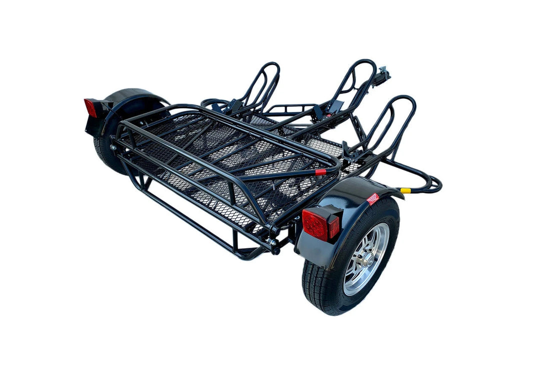 3-Rail Freestyle Motorcycle Trailer Stand, Store or Roll