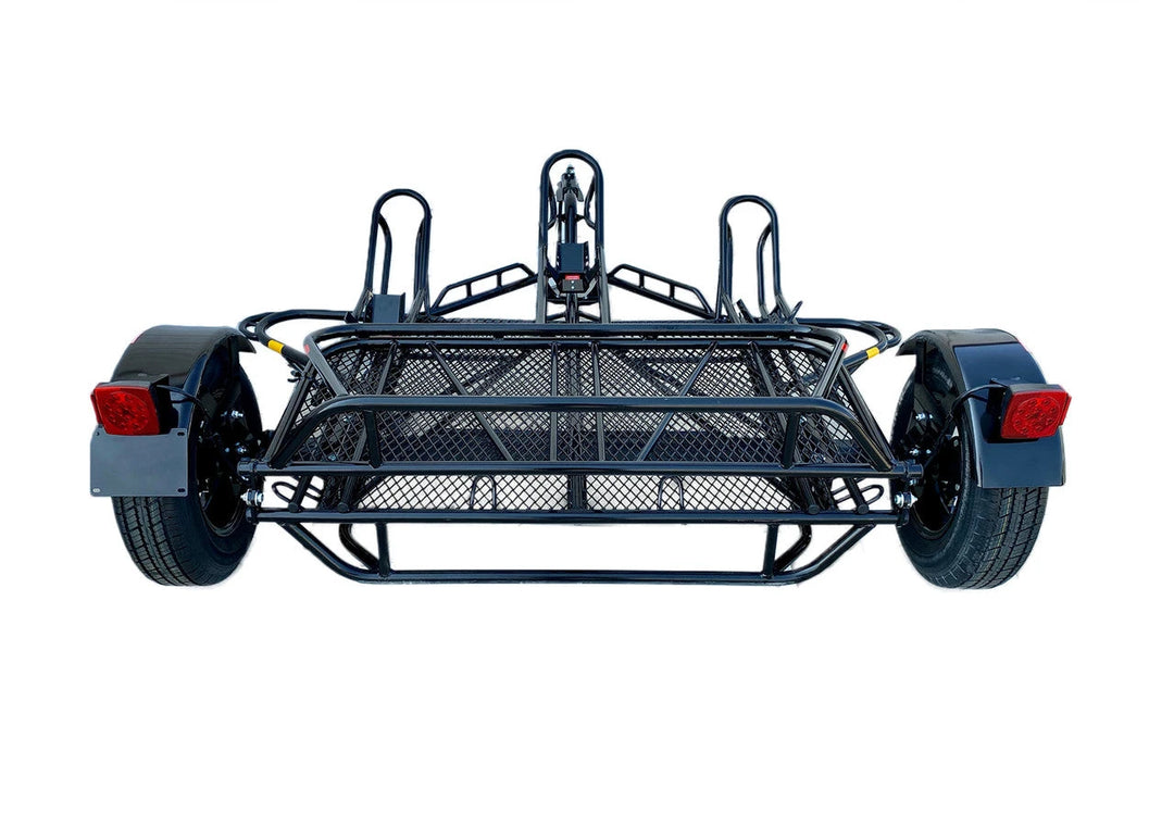 3-Rail Freestyle Motorcycle Trailer Stand, Store or Roll