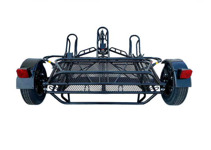 3-Rail Freestyle Motorcycle Trailer Stand, Store or Roll