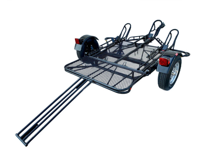 3-Rail Freestyle Motorcycle Trailer Stand, Store or Roll