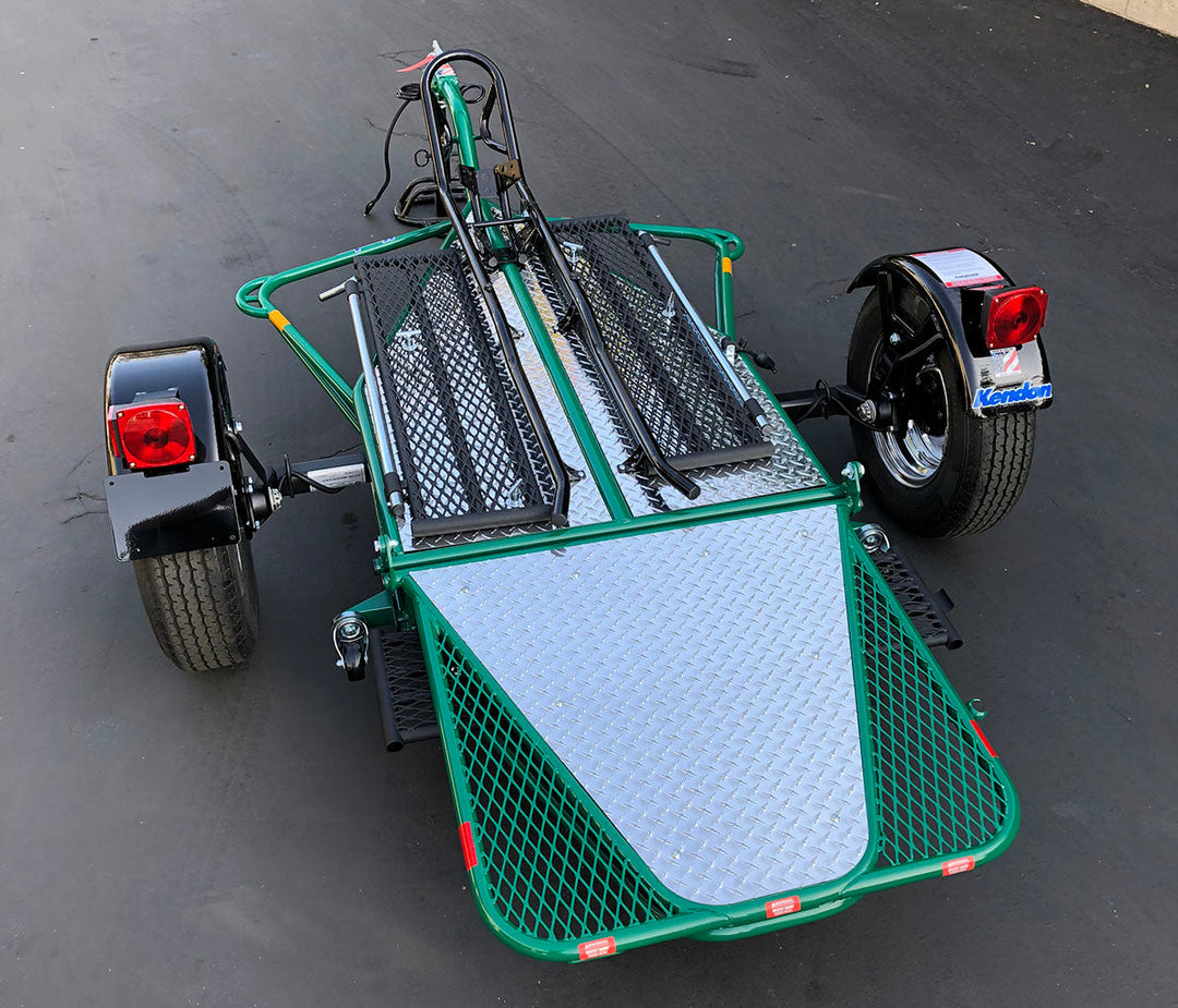 Single Ride-Up SRL Stand-Up™ Motorcycle Trailer