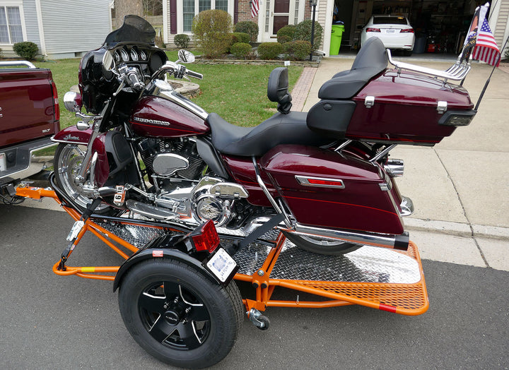 Single Ride-Up SRL Stand-Up™ Motorcycle Trailer