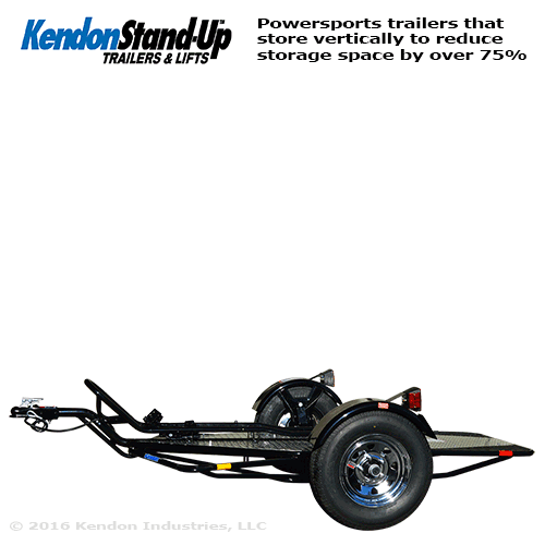 Refurbished Stand-Up™ Utility Trailer Folding Multi-Purpose Utility Trailers