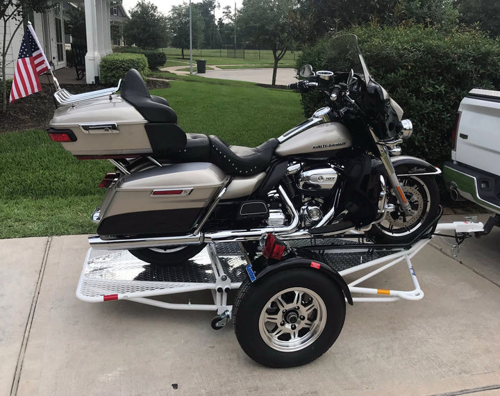 Single Ride-Up SRL Stand-Up™ Motorcycle Trailer