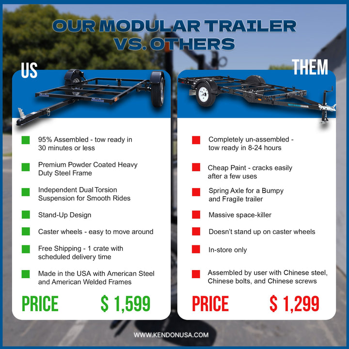 Premium Stand-Up Modular Trailer